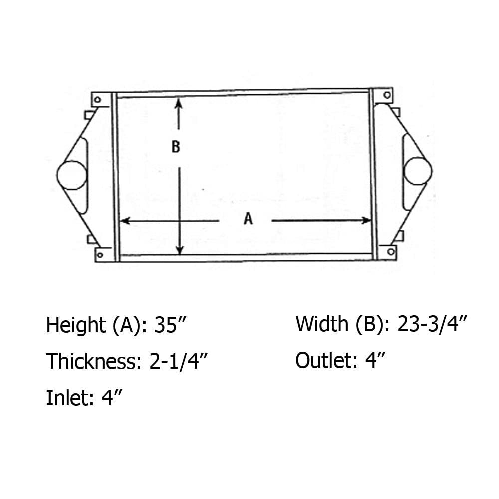 Charge Air Cooler Fits Volvo White 1991-2001 1030041 1030124 1030156 8180873