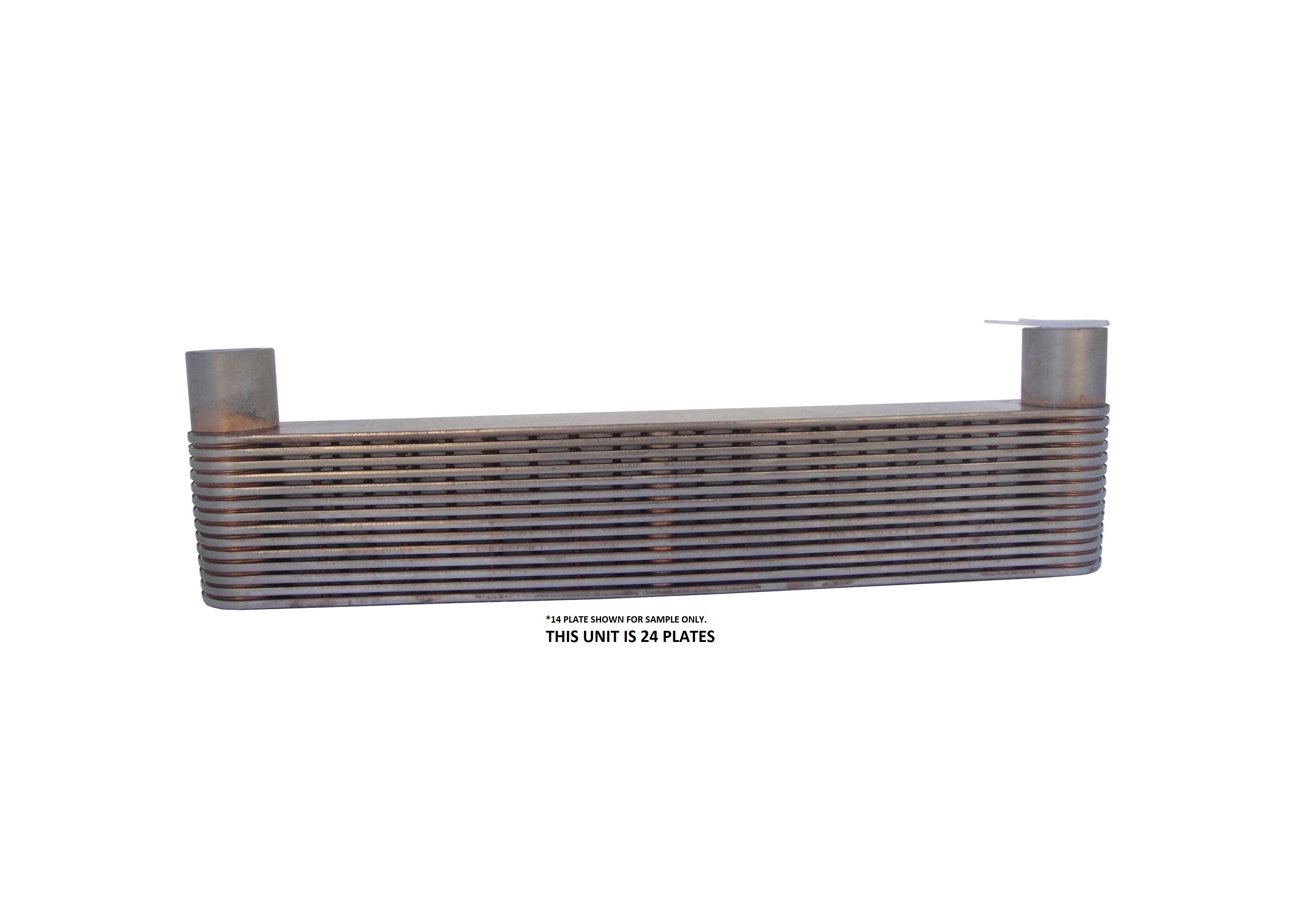 JWCHZ002582J Heavy Duty 24 Plate 16" Center Stainless Steel Radiator Tank Plate oil cooler